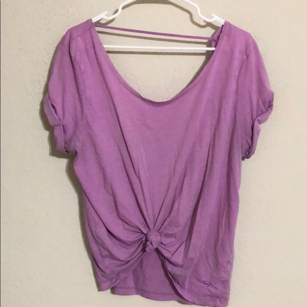 Purple PINK low back shirt, Medium